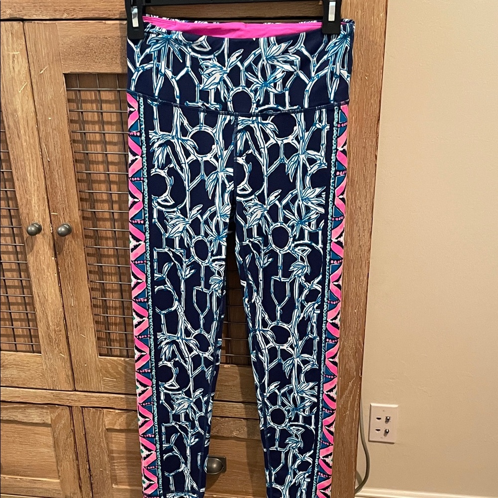 Lilly Pulitzer Luxletic Leggings in Pink and Blue